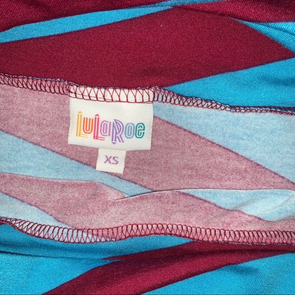 Lularoe burgundy and blue maxi skirt🎄